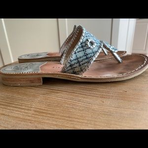 Jack Rogers tweed sandals